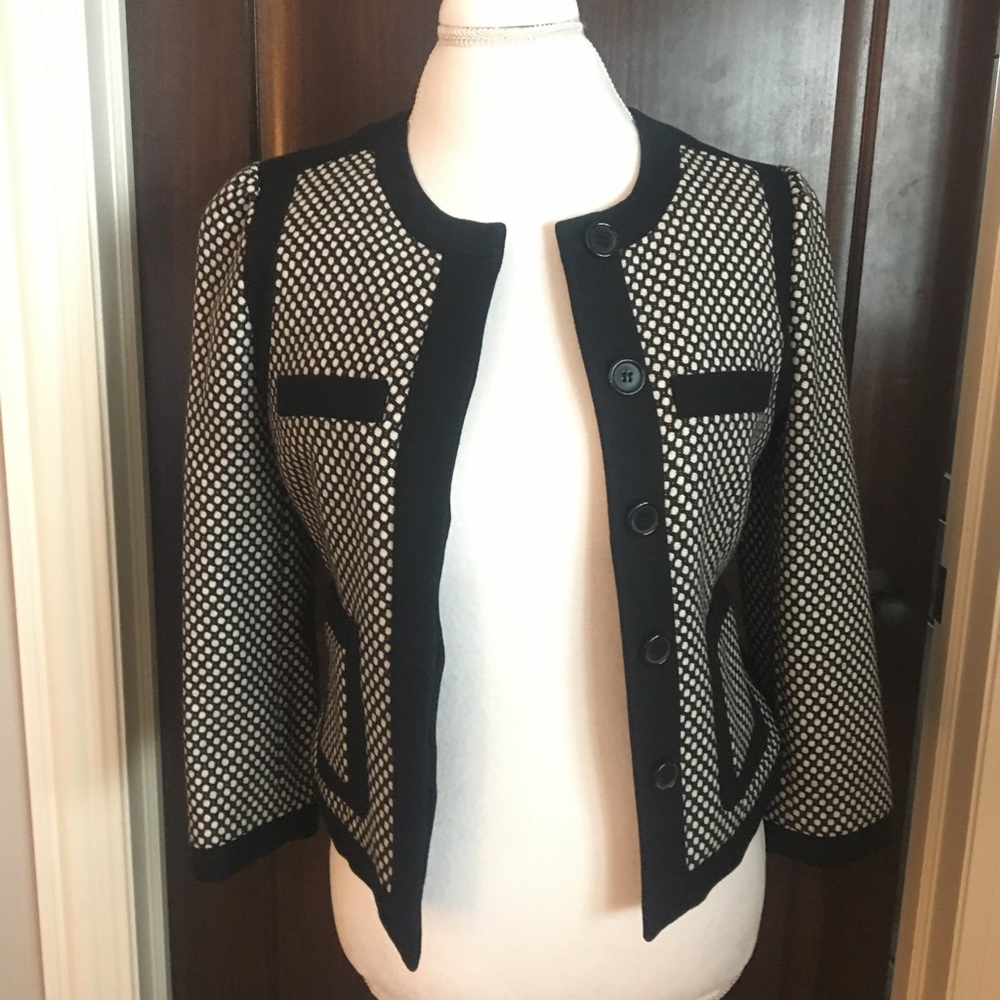 Club Monaco Jacket Black/White